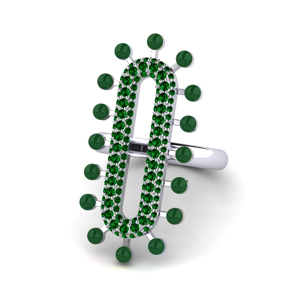 Zircone Verde Anello Retrato