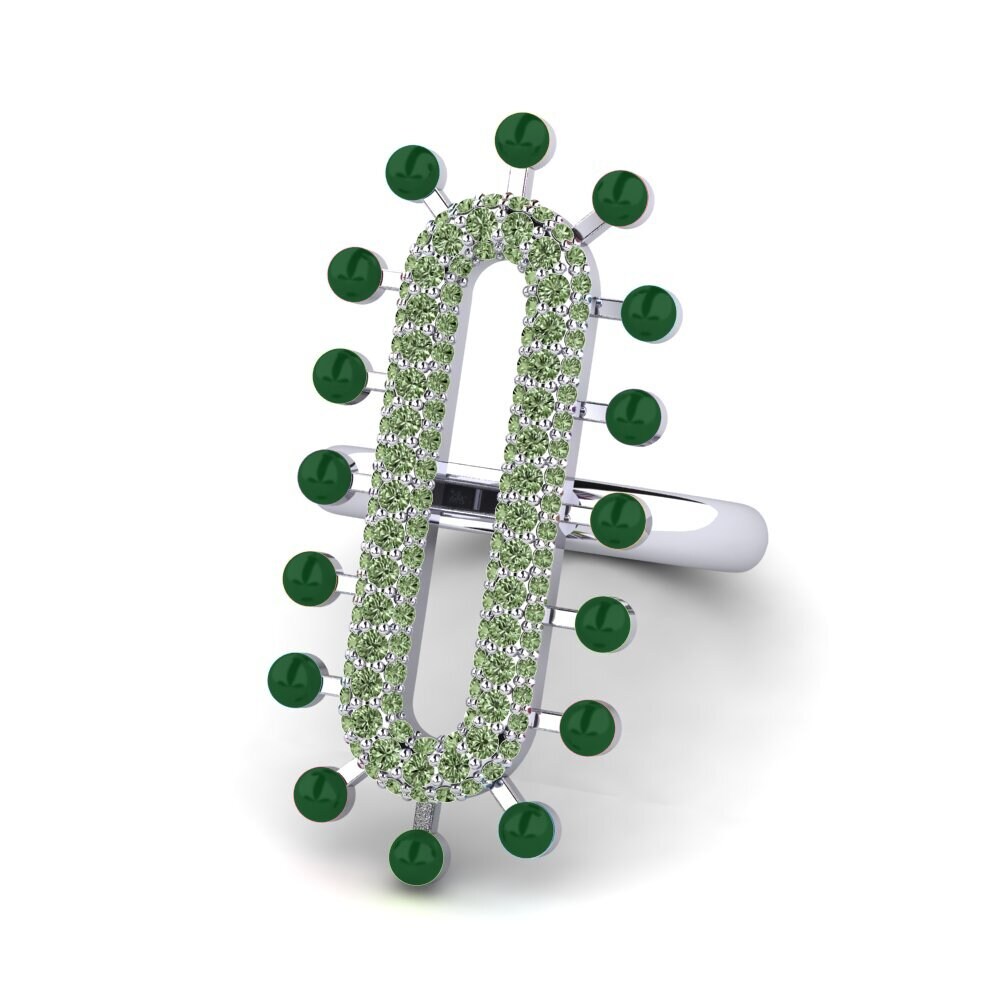 Green Diamond Ring Retrato