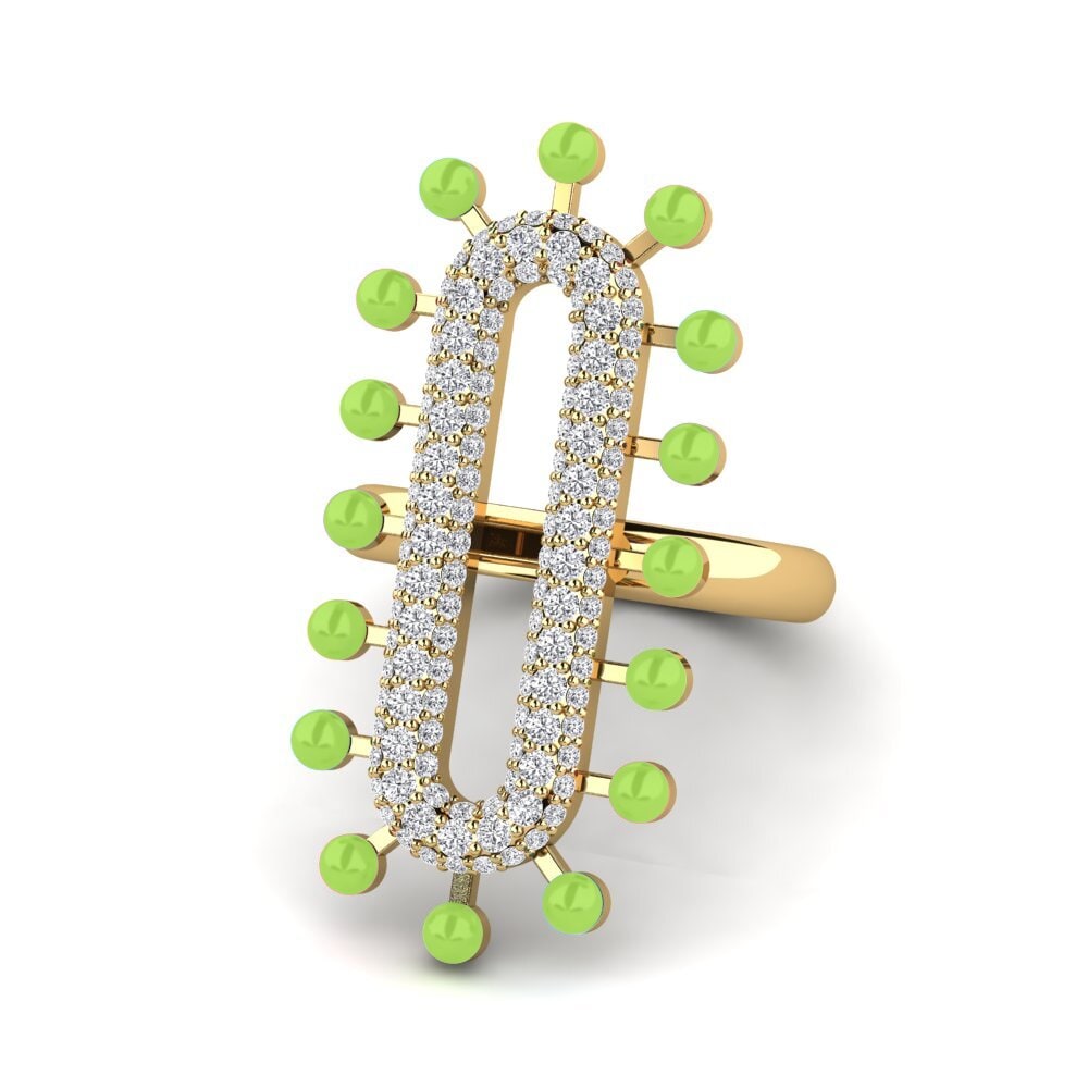 Gelbgold 585 Ring Retrato