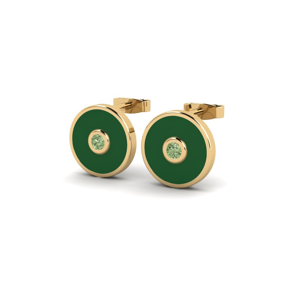 Diamante Verde Pendiente de mujer Retupek