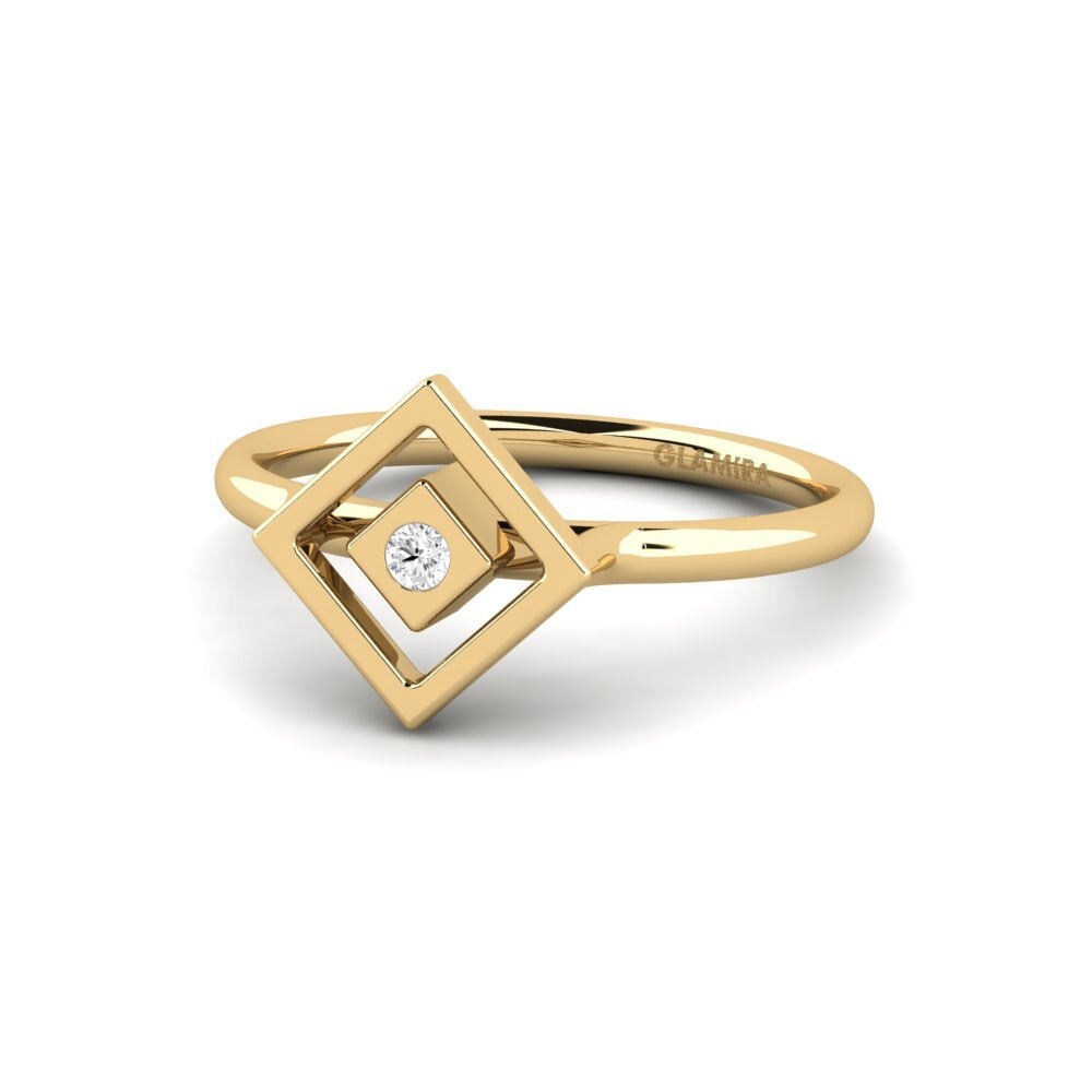 Zafiro blanco Anillo de compromiso Reudot