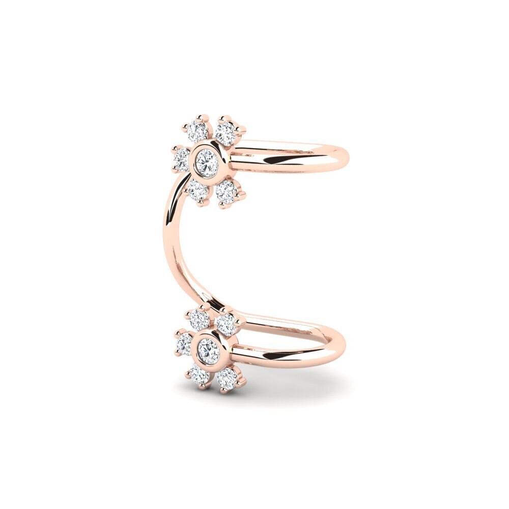 14K Rood Goud Dames Oorbellen Rhinehart