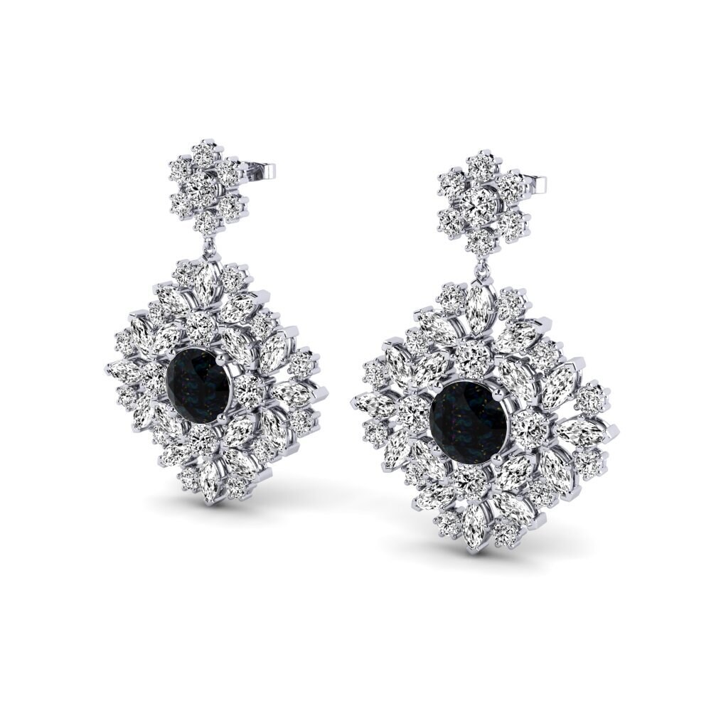 Black Opal Women's Earring Ribbin