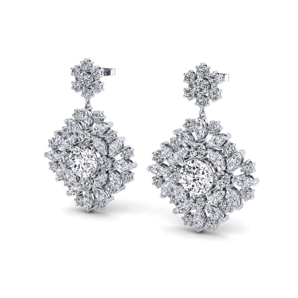 Lab Grown Diamond Women's Earring Ribbin