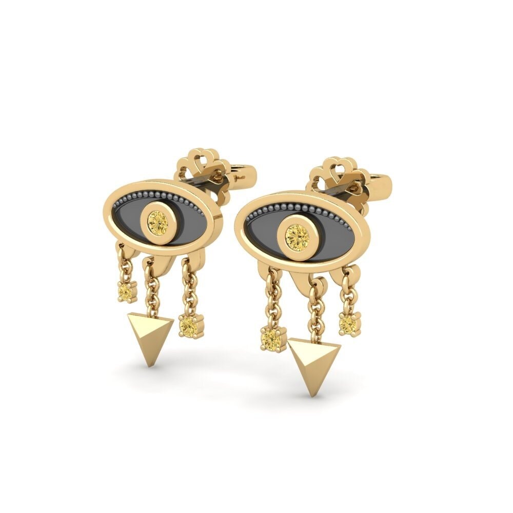 Yellow Diamond Women's Earring Ribellarsi
