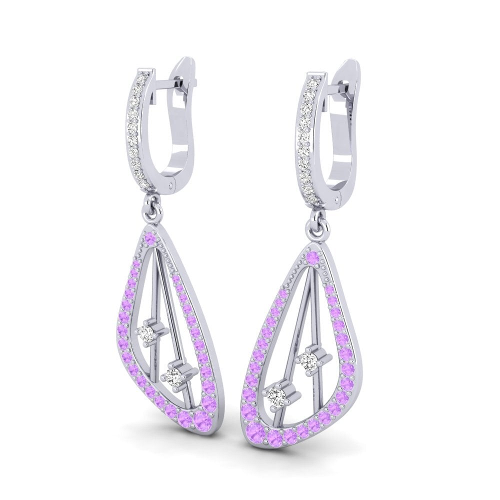 Améthyste Boucle d'oreille femme Ricadonna