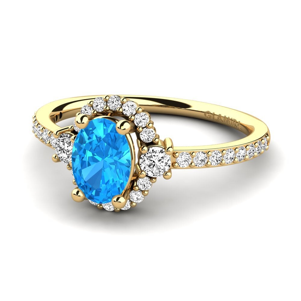 Blue Topaz Engagement Ring Richelle