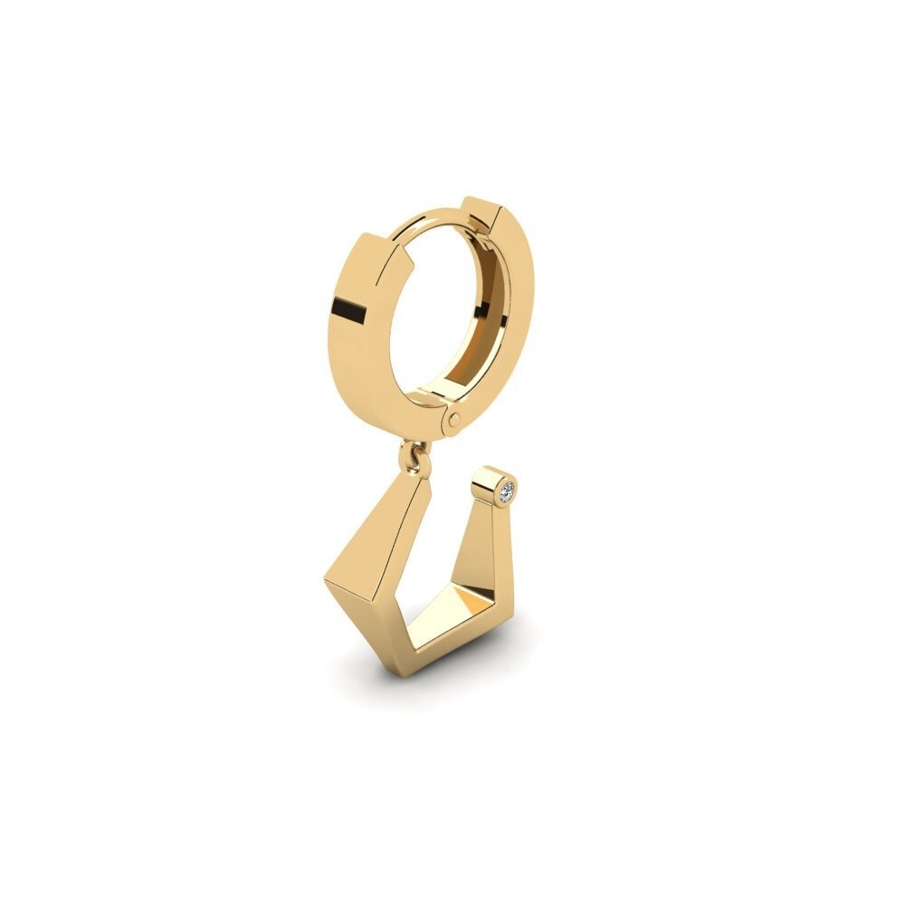9k Oro Amarillo Pendiente para hombre Rigmog