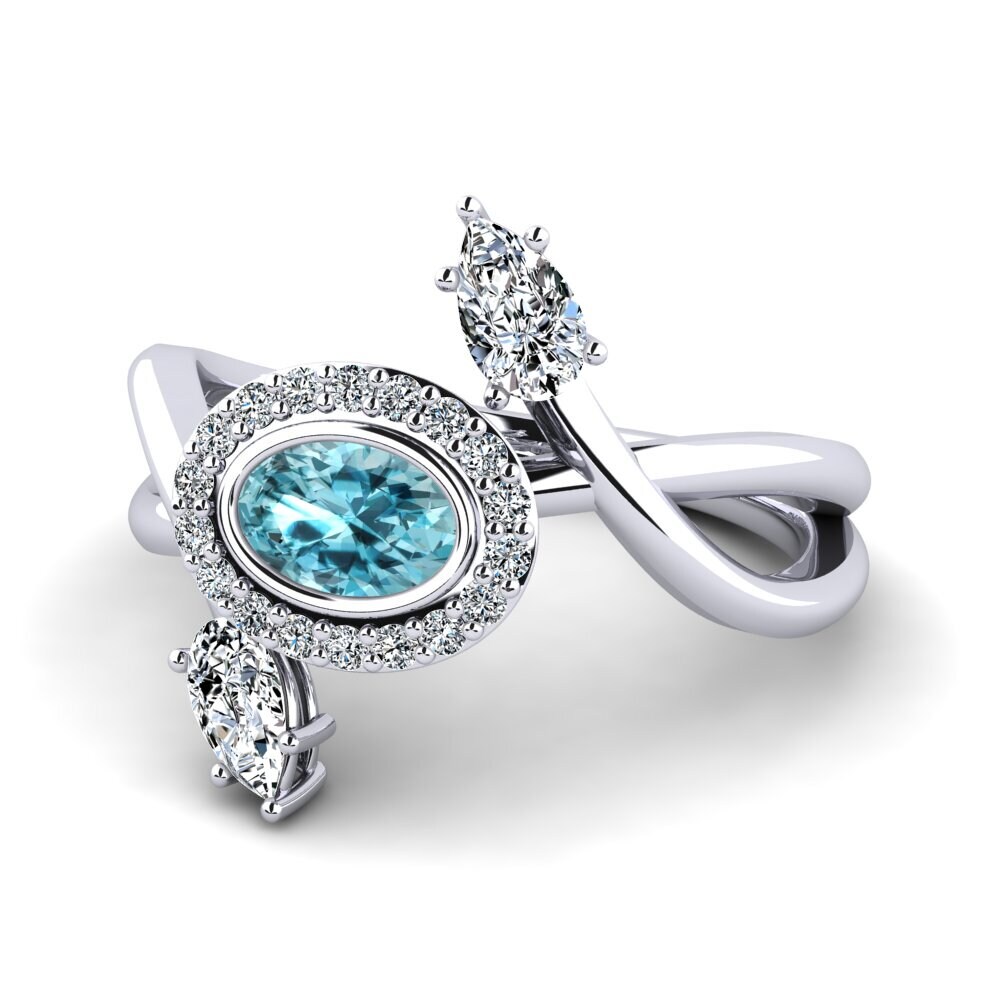 Blue Zircon Women's Ring Rigotlas