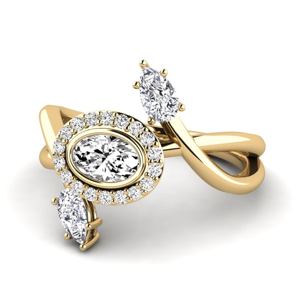 Moissanite Anel Feminino Rigotlas