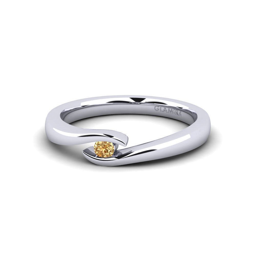 Brown Diamond Engagement Ring Tonia 0.07 crt