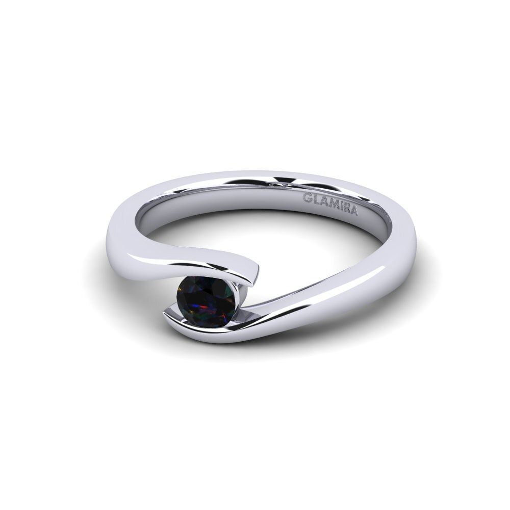 Opalo Negro Anillo de compromiso Tonia 0.25 crt