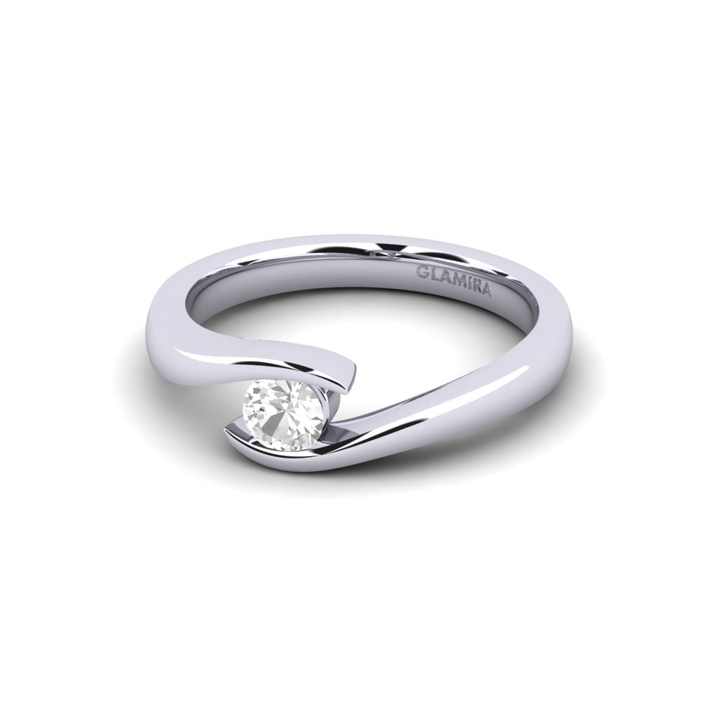 Zafiro blanco Anillo de compromiso Tonia 0.25 crt