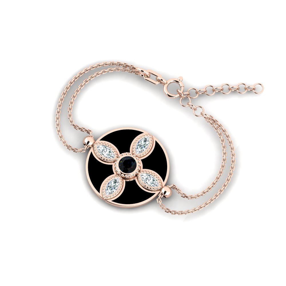 Chain Black Opal Bracelets