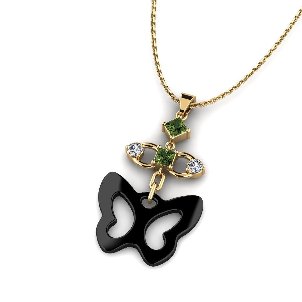 Zafiro Verde Colgante de Mujer Riolus