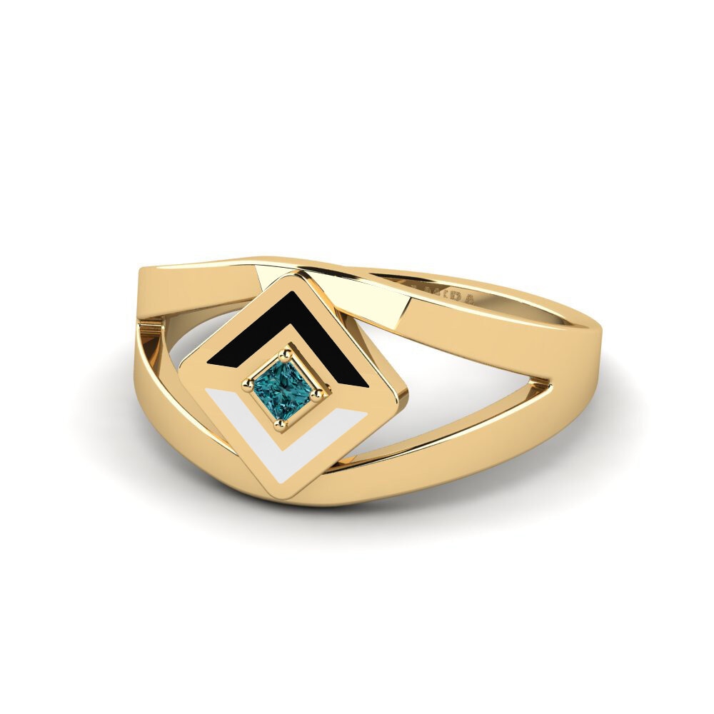 Princess Blue Diamond Ring Ripa