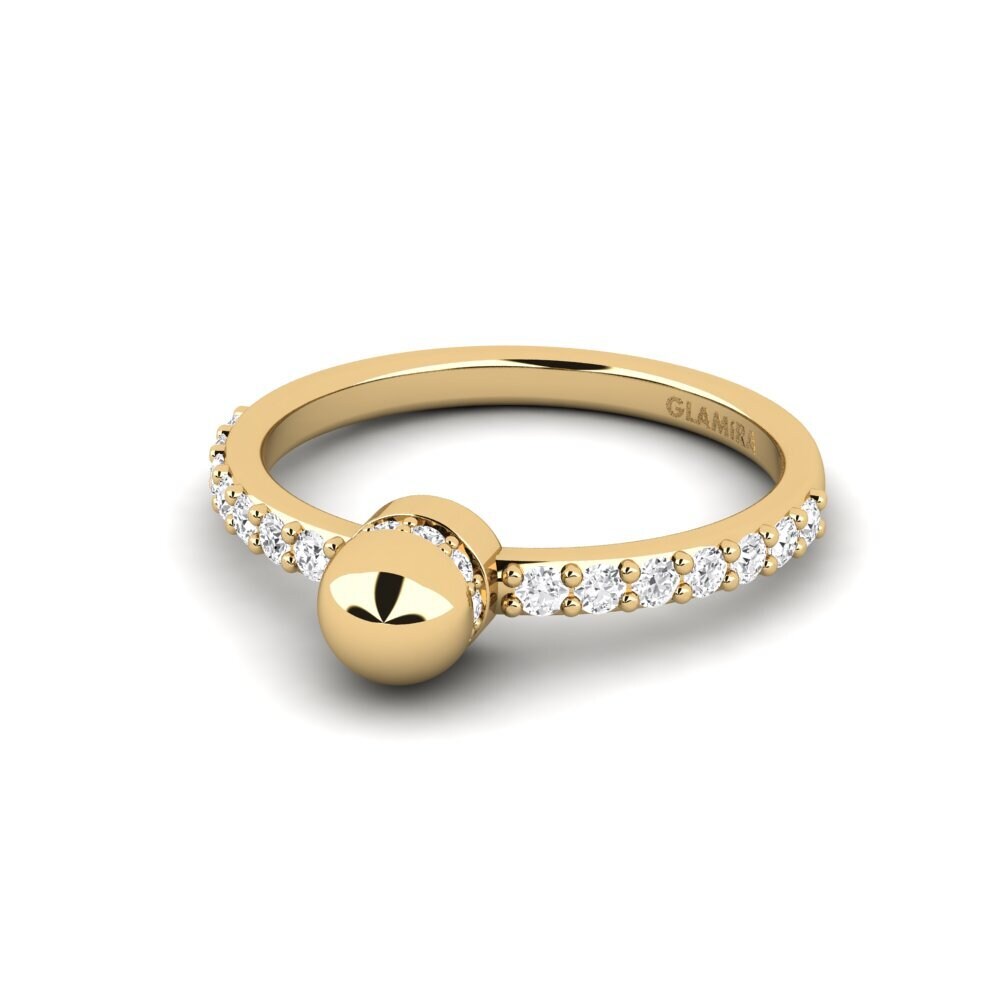 Zafiro blanco Anillo Rivene
