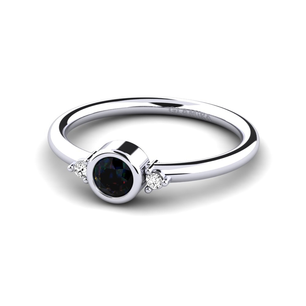 Opalo Negro Anillo de Mujer Rixos