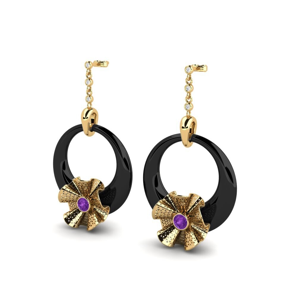 Amethyst Women's Earring Rizo