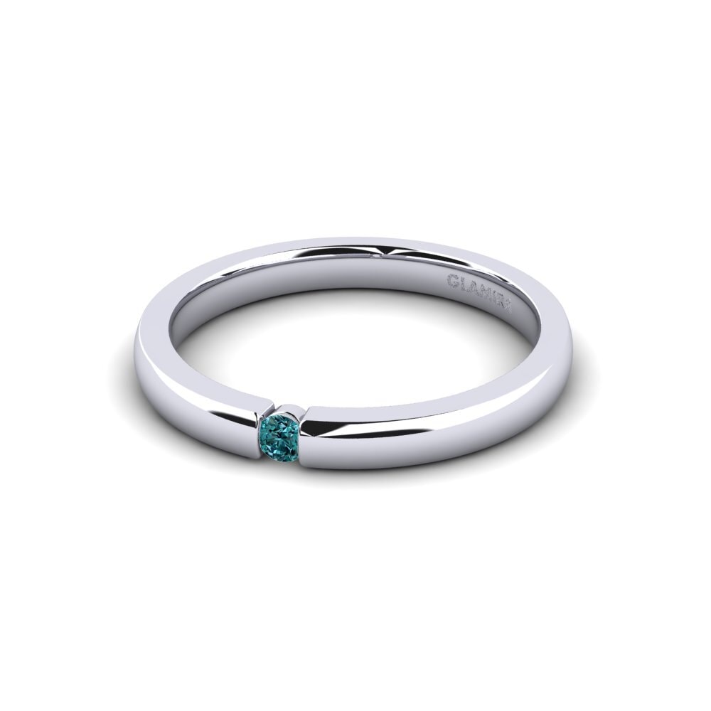 Blue Diamond Engagement Ring Lissy 0.05 crt