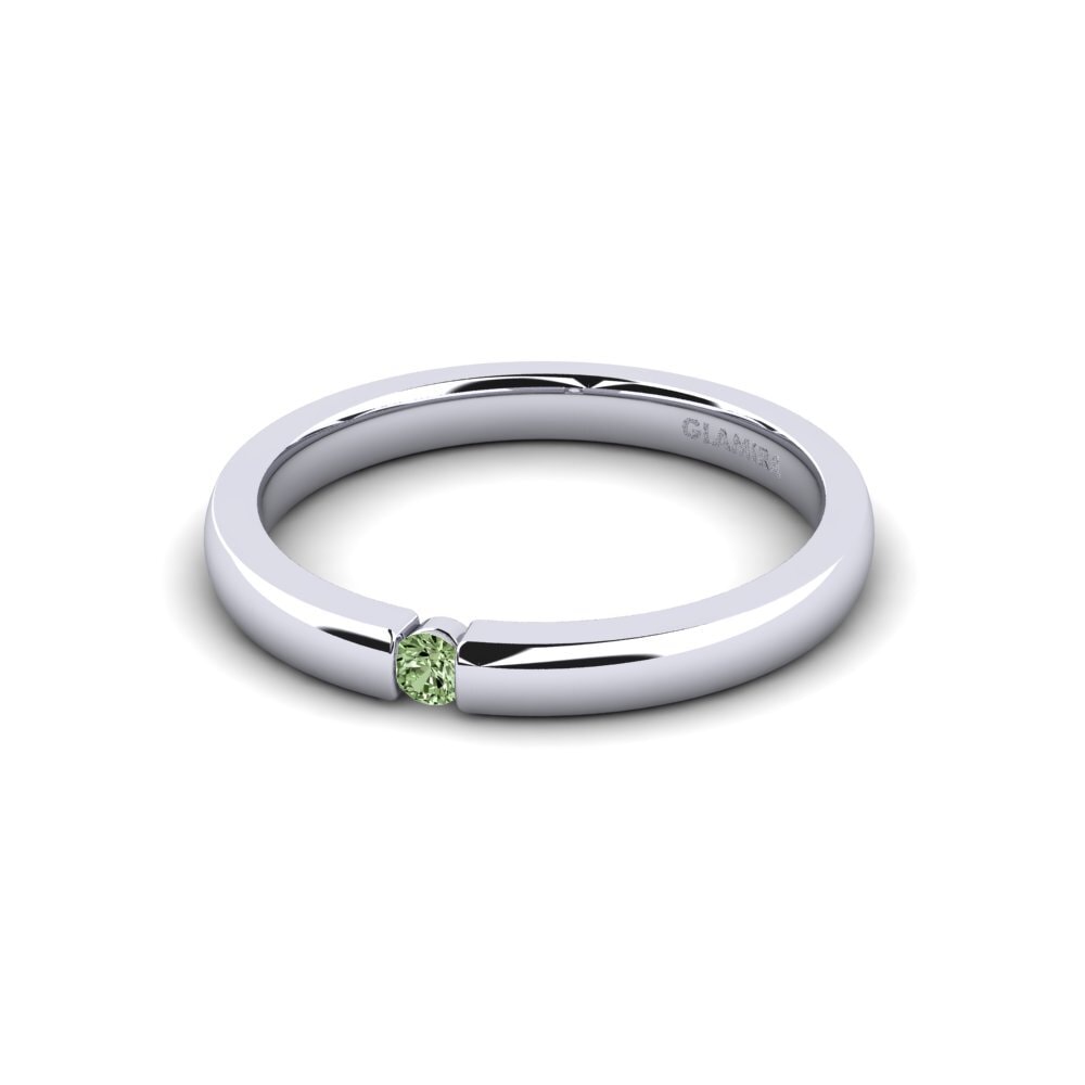 Green Diamond Engagement Ring Lissy 0.05 crt