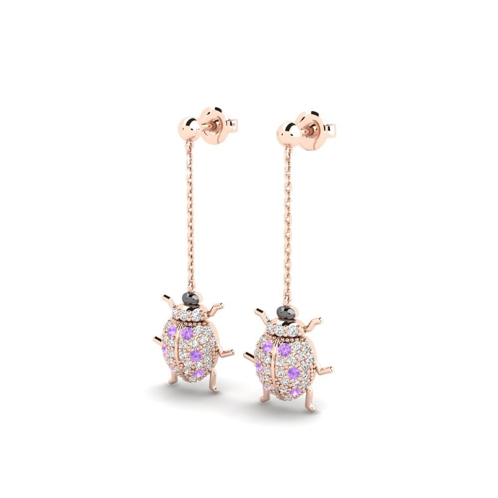 Améthyste Boucle d'oreille femme Rodop