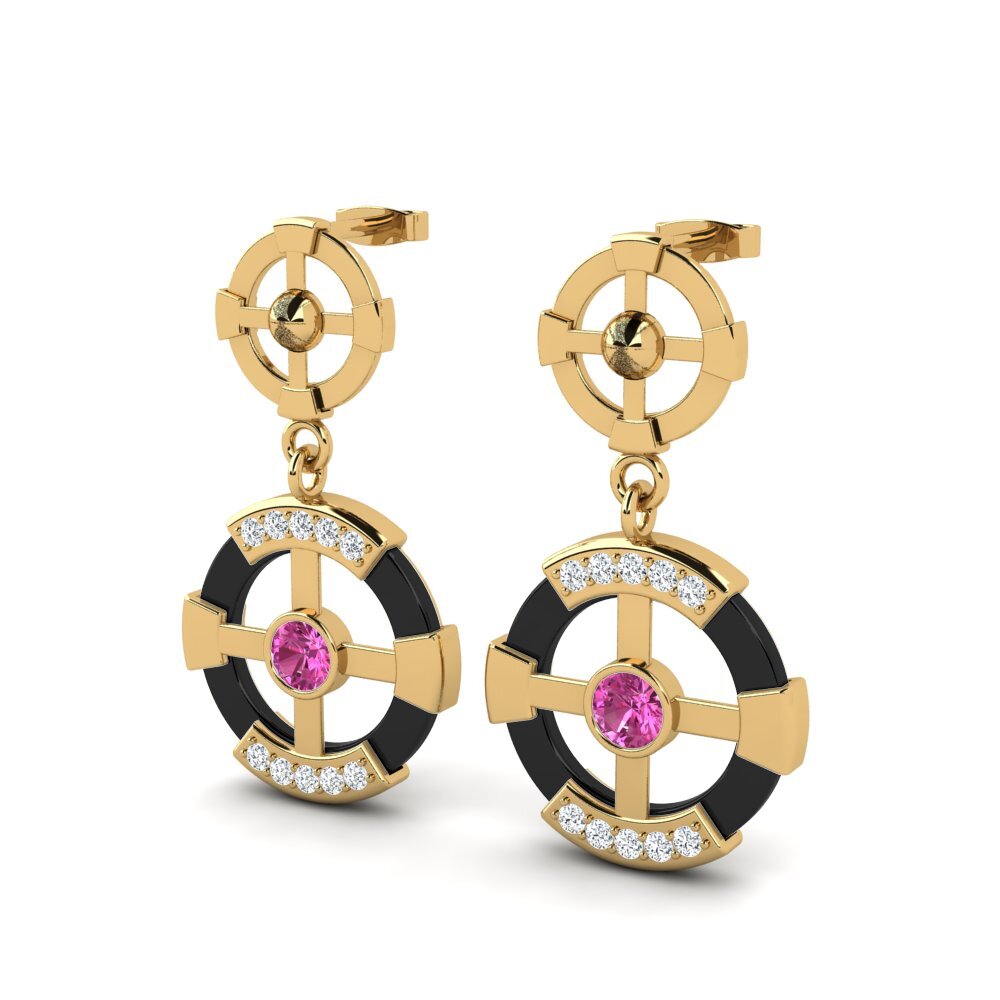 Pink Topaz Women's Earring Rohlfing