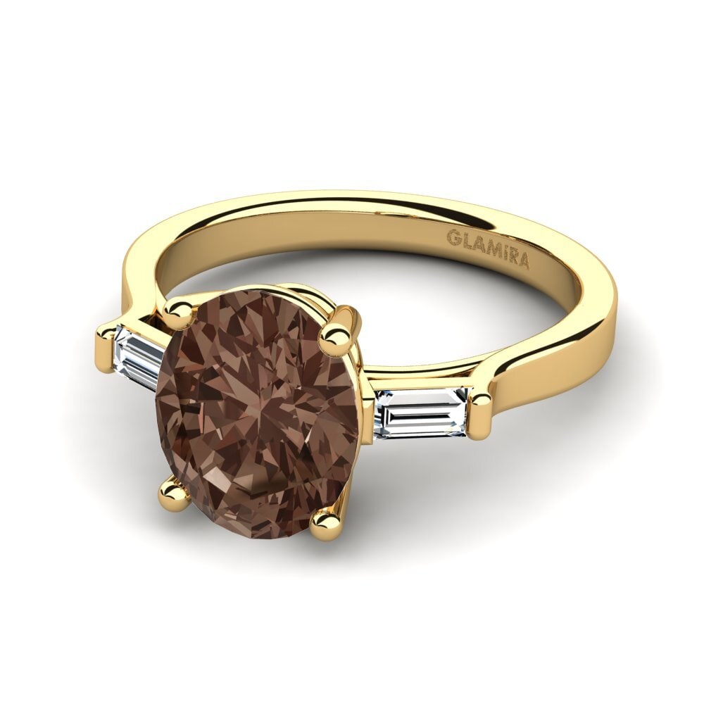 Smoky Quartz Engagement Ring Roline