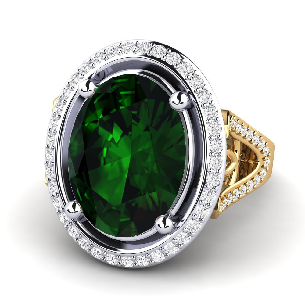 14ct Yellow / White Gold Ring Romaine