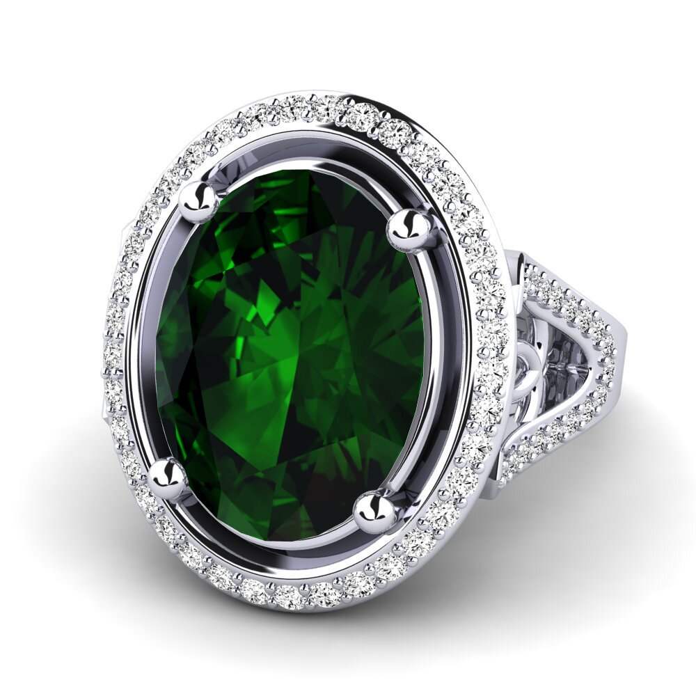 Green Tourmaline Ring Romaine