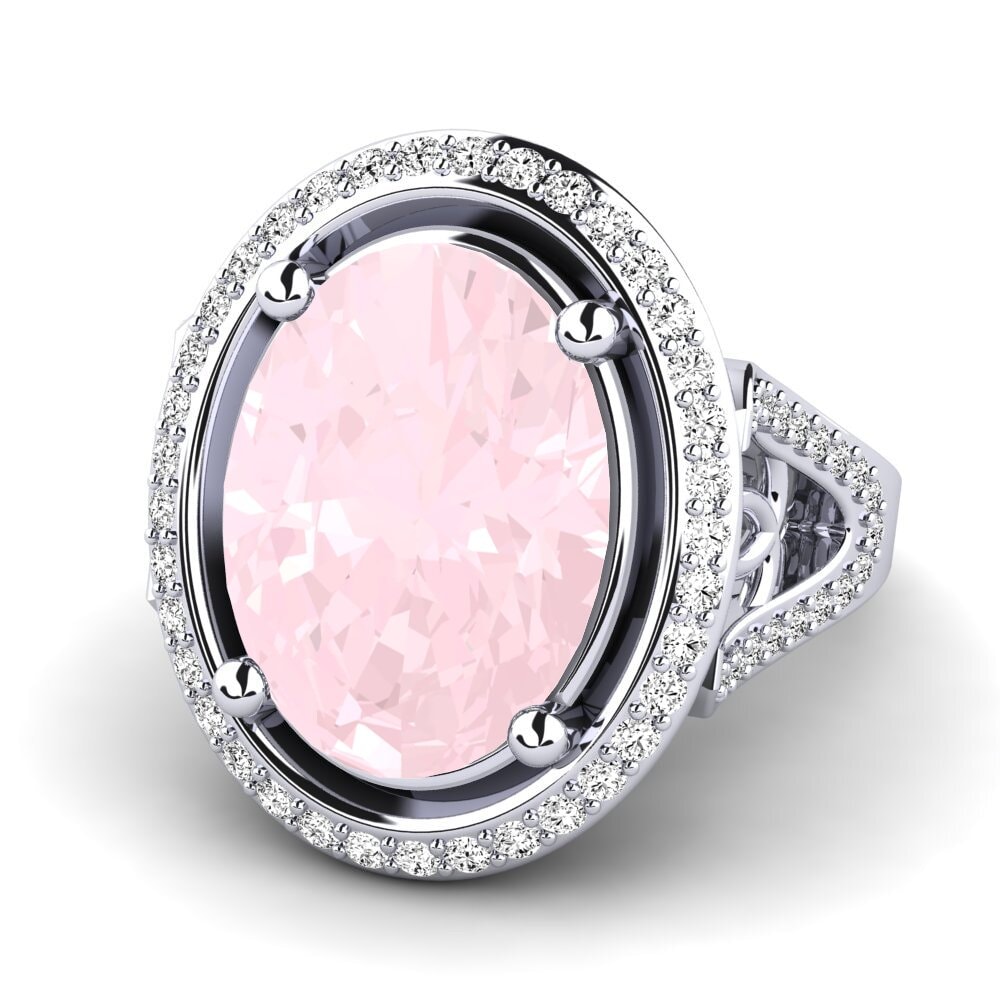 Rose Quartz Ring Romaine