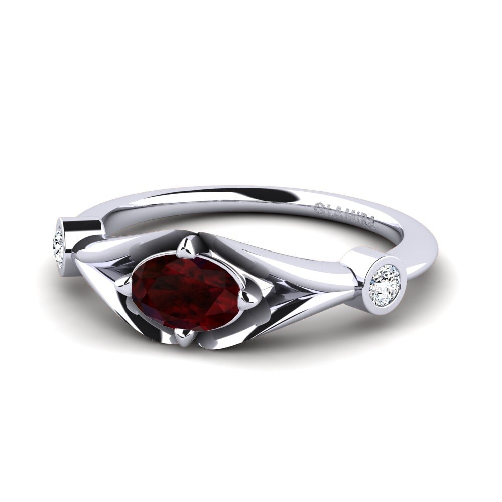 Garnet Engagement Ring Romina