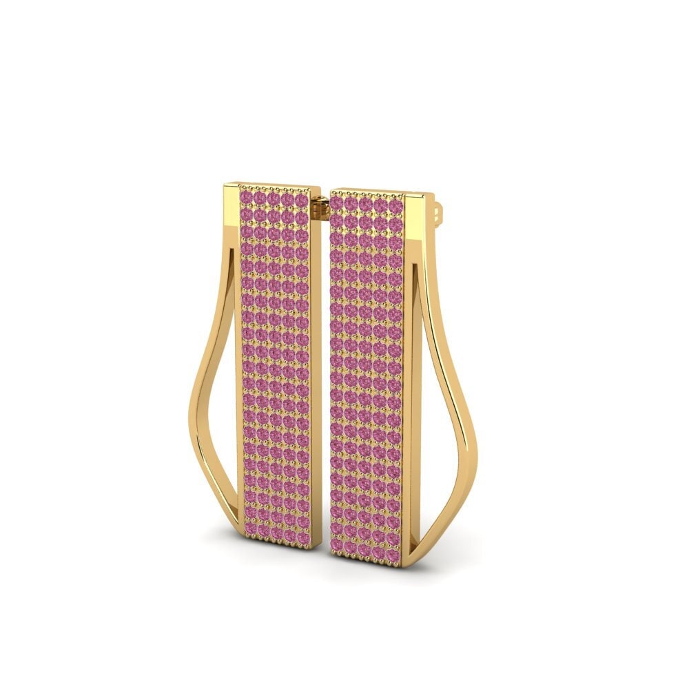 Đá Rhodolite Bông tai nữ Romriell
