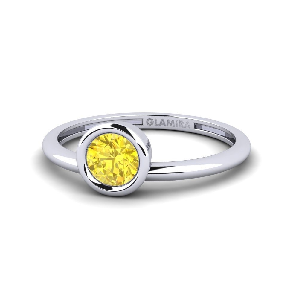 Yellow Sapphire Ring Rondek B