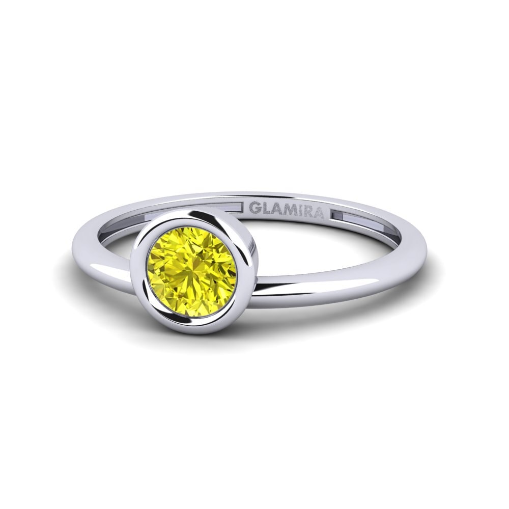 Yellow Diamond Ring Rondek B