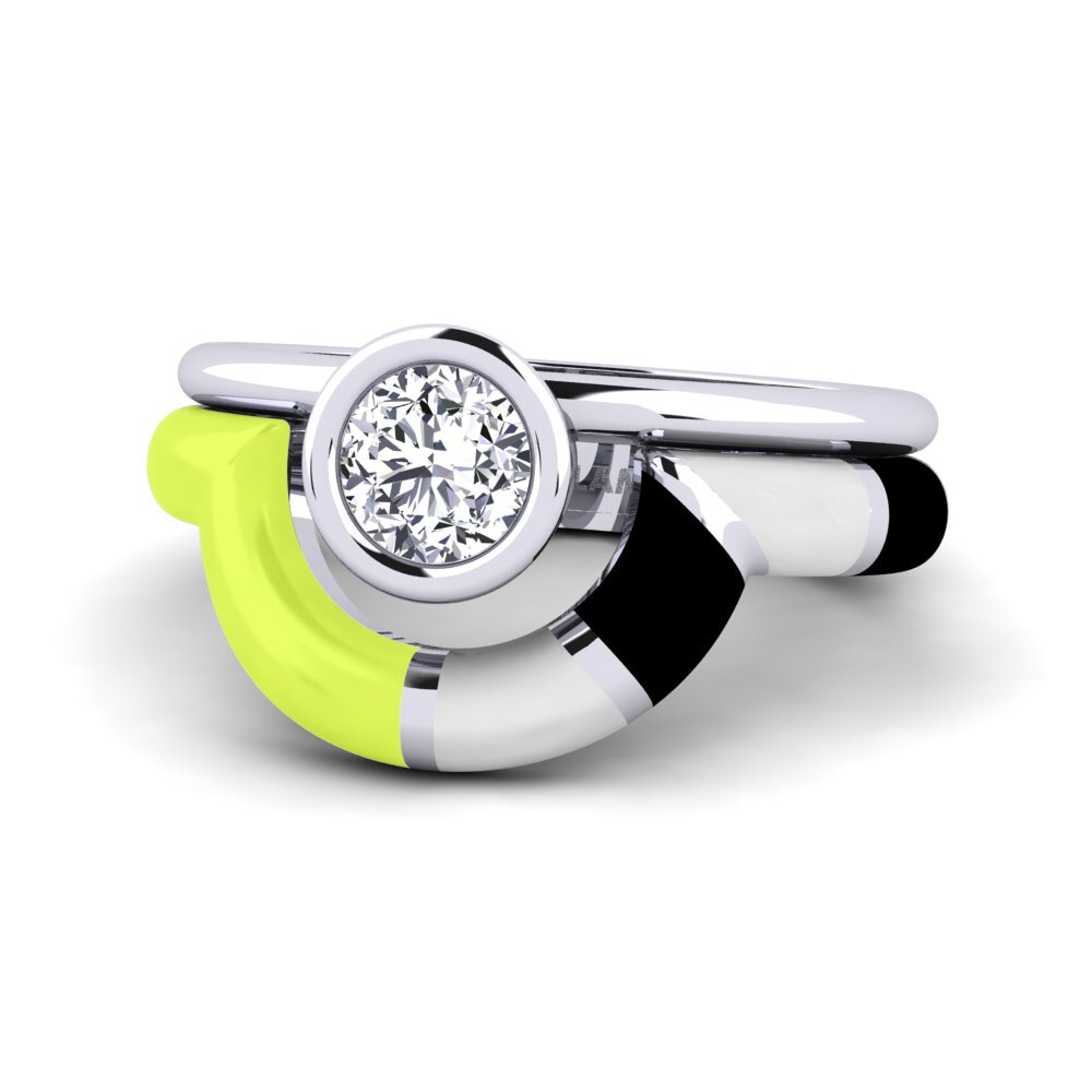 950 Palladium Ring Rondek SET