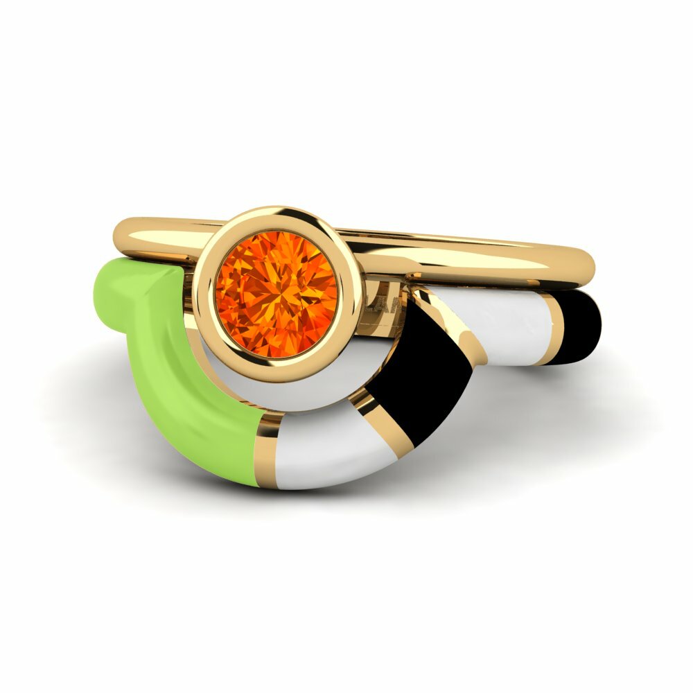Bagues Saphir orange Mode