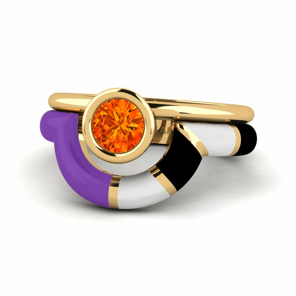 Bagues Saphir orange Mode