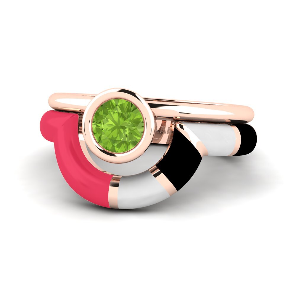 Peridot Ring Rondek SET