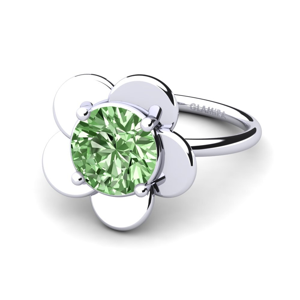 Diamante Verde Anillo Ronnica