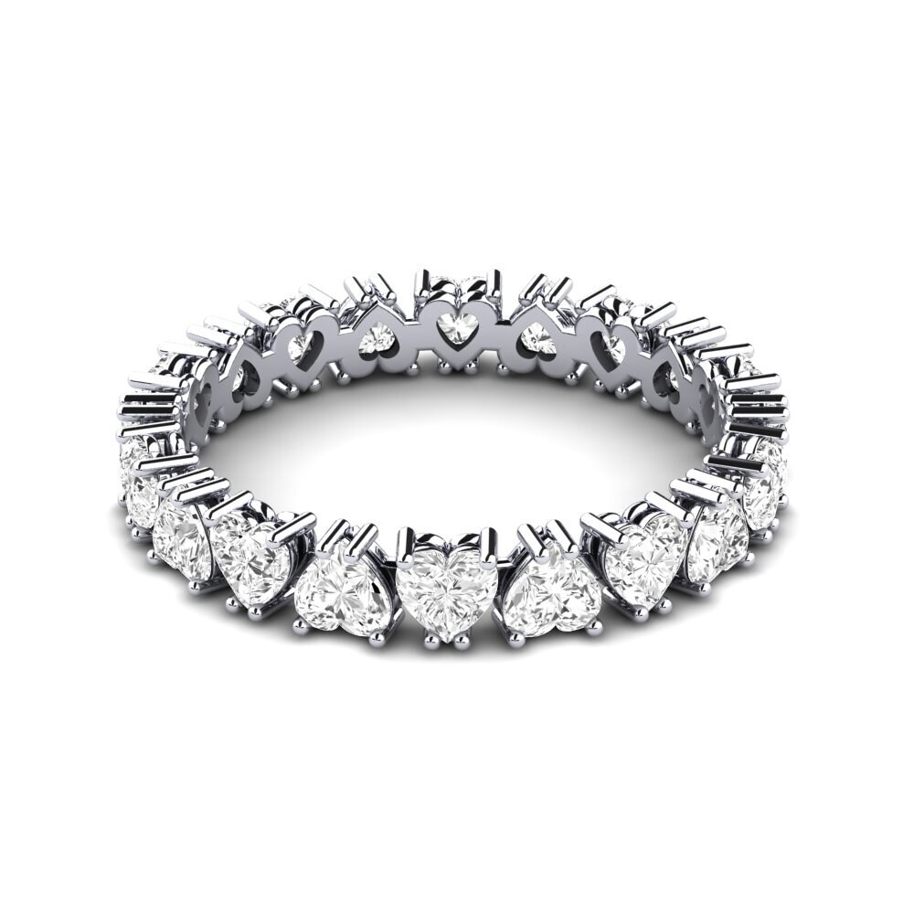 Zaffiro Bianco Anello Roosevelt