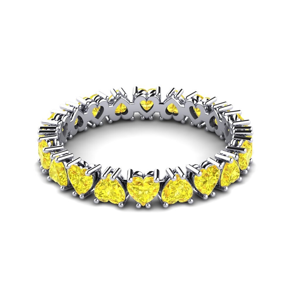 Heart Yellow Sapphire Ring Roosevelt