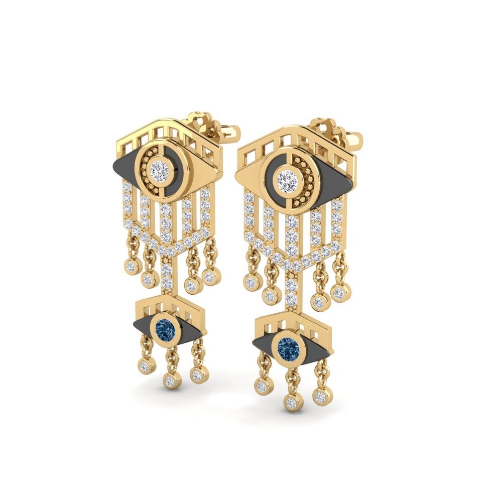 Blue Diamond Women's Earring Rosebase