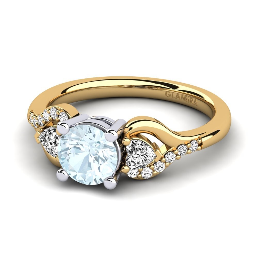 Aquamarine Engagement Ring Roselina 0.8 crt