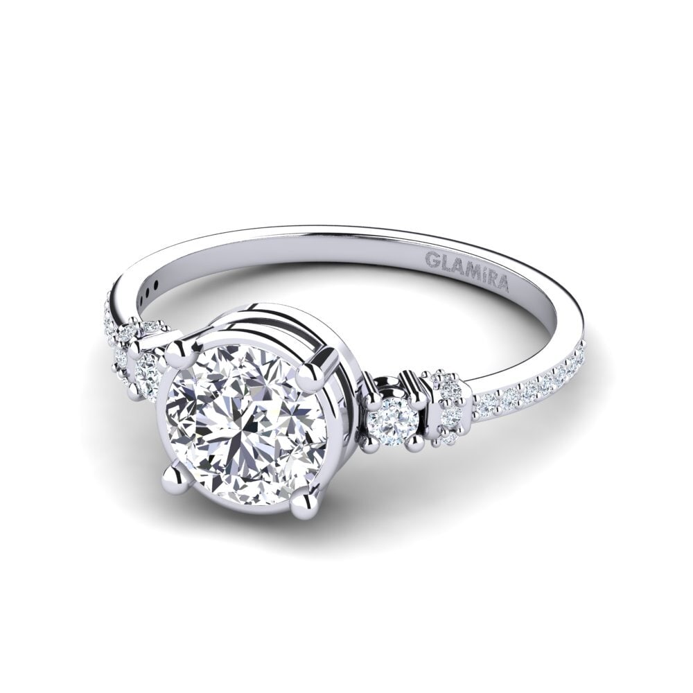 Diamante cultivado en laboratorio Anillo de compromiso Roselyn