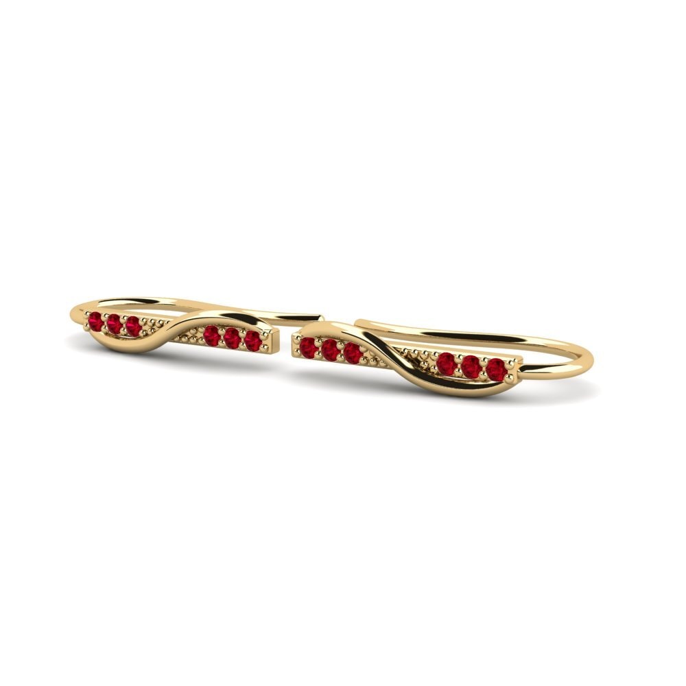 ruby-zirconia ต่างหู Roshanee