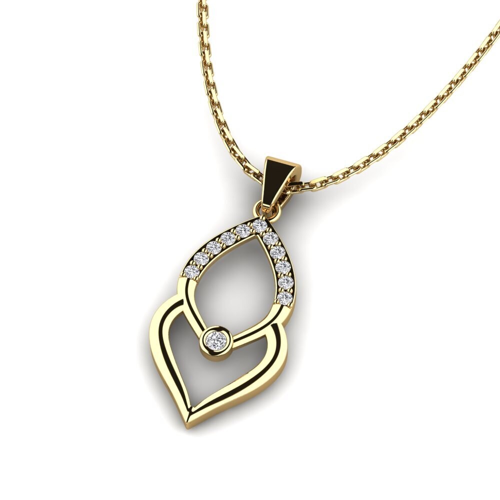 Compre Colgante de Mujer Rostom en corte Redondo 0.018 Quilates 18k Oro ...