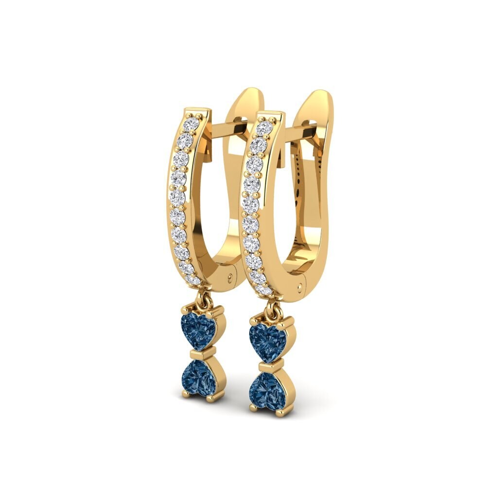 Blue Diamond Women's Earring Rouge