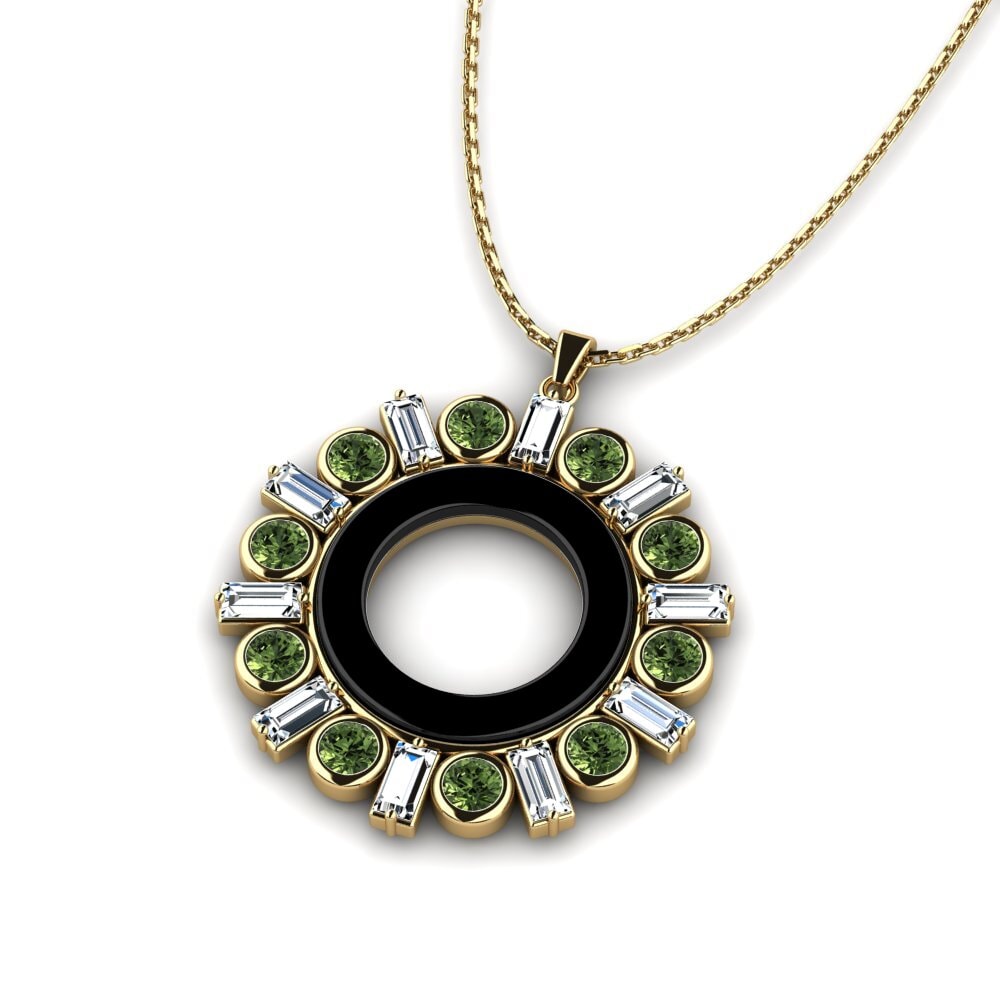 Zafiro Verde Colgante de Mujer Rowe