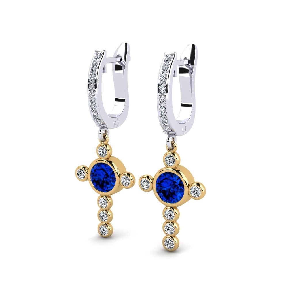 Đá Emerald (Đá nhân tạo) Bông tai nữ Rozelle